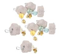 Hohopeti 10 Unidades Piedras de Molienda para Roedores Forma de Flor Juguete Masticable para Hámsters Conejos y Chinchillas Bloque Mineral Duradero para Dentición de Mascotas Pequeñas