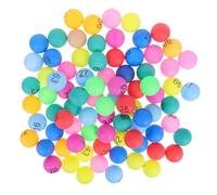 Hohopeti 100 Bolas de Lotería de Rifa Numeradas del 1 al 100, Esferas de Plástico PP de 4 Cm, Diseño Colorido y Ligero, Ideales para Juegos de Bingo en Interiores y Eventos Color Aleatorio