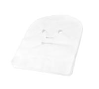 Hohopeti 100 Gasas Precortadas Desechables de Tejido Blanco Adaptables al Contorno Facial para Cuidado y Belleza Facial en Salones y Uso Doméstico
