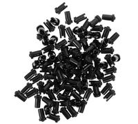 Hohopeti 100 Piezas Agujas para Botellas de Pegamento de Pestañas Antiobstrucción, Boquillas de Plástico Negro para Extensiones de Pestañas, Herramienta Auxiliar para Salones y Uso