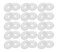 Hohopeti 100 piezas Cuentas de Silicona para Joyería Espaciadoras Antideslizantes Anillos de Goma para Pulseras y Collares Accesorios Resistentes al Desgaste