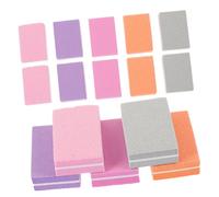 Hohopeti 100 piezas Limas de Uñas Bloque Doble Cara para Pulido y Moldeado Herramientas de Manicura Portátiles Colores Surtidos Compactas y Duraderas para Uso Casa y Salón