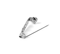 Hohopeti 100 piezas Unidades Broches Seguridad Acero Inoxidable Pasador Trasero Plateado para Manualidades DIY Joyería