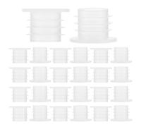 Hohopeti 100 Tapones de Plástico para Botellas Anilla Antidesbordamiento Color Blanco Tamaño 11 Reutilizables y Herméticos para Sellado Seguro Botellas de Agua Vino y Bebidas