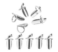 Hohopeti 10piezas Anillo Protector de Uñas Punta del Dedo Anillos Ajustables de Estilo Bohemio Vintage Decoración Desmontable y Reutilizable para Mujeres