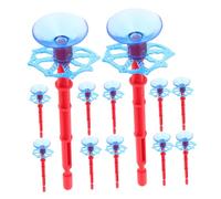 Hohopeti 12 Flechas de Plástico con Ventosas para Dispositivo de Telarañas, Accesorio de Repuesto para Juguetes al Aire Libre, Divertido Juego Infantil Ventosas para Paredes