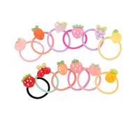 Hohopeti 12 Pares De Mini Lazos Elásticos Para El Cabello Bandas Para El Cabello Para Bebés Con Forma De Limón Para Pequeños Lazos