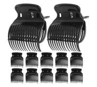 Hohopeti 12 Piezas para Cabello con Clips de Garra para Rulos Calientes Clips de Sujeción Térmica para Mujeres y Niñas para Peinados Rápidos y Protección Calor Compatibles con Rulos