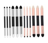 Hohopeti 12 Piezas Pinceles de Esponja Doble Punta Lavables para Mezclar y Difuminar Herramienta para Artistas y Estudiantes para Corrección de Detalles Ajuste de Luces y Sombras Bocetos