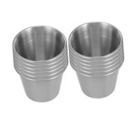 Hohopeti 12 Piezas Unidades Licor Acero Inoxidable Portátiles Antióxido para Whisky Vodka Café Bar Hogar Fiesta