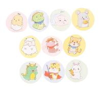 Hohopeti 120 piezas Vendajes Adhesivos Redondos Mini con Diseño de Dibujos Animados Impermeables y Transpirables Cuidado de Heridas para Adultos Parches Pequeños para Vacunas y Heridas