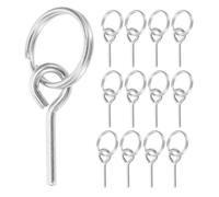 Hohopeti 15 Piezas Conectores Galvanizados para Tienda de Campaña Kit Accesorios Reparación con Anillos y Pasadores Compatibles con Varias Barracas para Camping al Aire Portátiles y