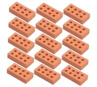 Hohopeti 150 Piezas Mini Ladrillos para Construcción DIY Ladrillos Falsos Realistas de Arcilla Segura Accesorios para Casas de Muñecas y Jardines Miniatura Fáciles de Montar y Desmontar