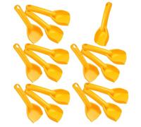 Hohopeti 16 Piezas Palas de Arena de Plástico Mini para Excavadoras de Jardín y Playa Juguetes de Cavar para Cumpleaños Color Naranja