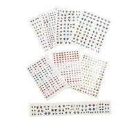 Hohopeti 16hojas Calcomanías De Ojos Para Muñecas De Stickers De Maquillaje y Decoración De Figuras Adhesivos De Agua Para Manualidades Diseño Único