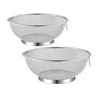 Hohopeti 2 Coladores De Malla Fina Para Alimentos Cesta Filtrante De Leche De Filtro De Acero Para Cocina Colador Fino Colador De Malla Para Freír