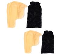 Hohopeti 2 Juegos Gorro Calva de Látex Realista para Disfraz de Monje y Monja para Halloween y Fiesta Cosplay Unisex Pequeño y Grande