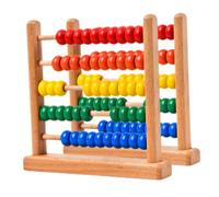 Hohopeti 2 Piezas Ábaco de Madera Cuentas Coloridas para Herramienta Educativa de Matemáticas Preescolar para Desarrollo Cognitivo y Coordinación Manual Seguro y Práctico para Infantil y