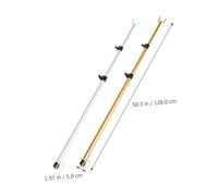 Hohopeti 2 Piezas Barra Tendedero Telescópica de Aluminio Poste Ropa Retráctil Resistente con Alta Capacidad para Balcón y Secado Fácil