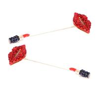 Hohopeti 2 Piezas Broches de Gemas de Imitación Broches de Gota de Aceite para Ropa Prendedores para Solapas de Ropa de Mujer Prendedores para Chal