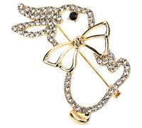 Hohopeti 2 piezas Broches Decorativos con Diseño de Conejo de Broches de Aleación Duraderos para Ropa Accesorios Creativos para Mujeres y Niñas Fáciles de Colocar y Quitar