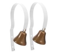 Hohopeti 2 Piezas Campana de Puerta para Perros de Metal Fundido Vintage Timbre Colgante para Pared Entrenamiento de Cachorros Señal Audible para Comunicación y Adiestramiento Doméstico