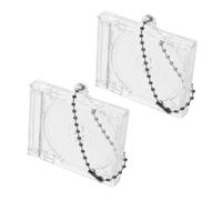 Hohopeti 2 Piezas Colgante Mini Cd Acrílico Diy Multifunción para Fans Mini Álbum Decorativo y Portátil para Admiradores