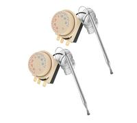 Hohopeti 2 Piezas Controlador de Temperatura termostato de refrigeración Interruptor de termostato mecánico Ajustable White