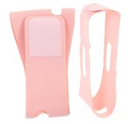 Hohopeti 2 piezas Correa Antironquidos Ajustable para Hombres y Mujeres Banda Suave para Barbilla Soporte Cómodo para Boca Cerrada Mientras Duermes de Rosa