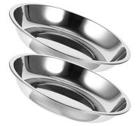 Hohopeti 2 Piezas Cuencos para Mascotas de Acero Inoxidable Cuencos Multifuncionales para Gatos y Perros Resistentes y Derrames Recipientes Interiores para Comida y Agua