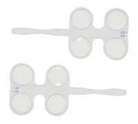 Hohopeti 2 Piezas De Aletas Ópticas Para Optometría Lentes Para Entrenamiento Visual Equipos De Optometría Lentes Ópticas Monturas Accesorios