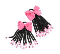 Hohopeti 2 Piezas De Pelucas Trenzadas De De Caballo Para Niñas Extensiones De De Caballo De Colores Extensiones Trenzada De Colores Para Mujeres