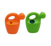 Hohopeti 2 Piezas de Regadera de Juguete, Plástico Duradero, Colores Verde y Naranja, Tamaño Pequeño Ligero, Juguetes para Baño, Playa y Ducha, Coordinación Manual y Diversión