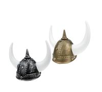 Hohopeti 2 Piezas De Suministros Para Fiestas Vikingas Sombreros De Disfraz Vikingo Casco Para Fiesta De Festival Casco De Disfraz Medieval