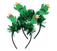 Hohopeti 2 piezas Diademas de Cactus Creativas para Fiesta y Fotografía Accesorios de Cabello Adorables con Diseño de Flores Tocados Originales para Cosplay y Decoración Festiva