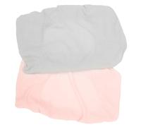 Hohopeti 2 Piezas Funda Cambiadora de Lavable Cubierta Elástica Transpirable para Mesa Cambiar Diseño Cómodo y Colores Rosa y Gris para Recién Nacidos