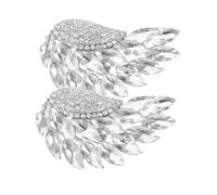 Hohopeti 2 piezas Hebillas de Zapatos con Cristales Desmontables Accesorios Elegantes para Tacones y Sandalias Diseño de Decoración de Moda para Bodas y Fiestas