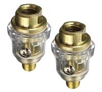 Hohopeti 2 Piezas Mini Lubricador Línea Pulg con Función Filtro Aceite-agua para Compresores y Herramientas Neumáticas Lubricación Automática Prolonga Vida Útil