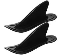 Hohopeti 2 Piezas Quilla de Bote Inflable Aleta de Repuesto Sup PVC Negra Desmontable Mejora la Estabilidad para Tabla y Board, Decoracion Verano