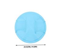 Hohopeti 2 Piezas Soporte para Microondas Estantería Apilable Multifuncional de PP Resistente al Calor Bandeja Redonda para Cocinar al Vapor y Almacenar Colores Azul y Rosa para Cocina