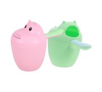 Hohopeti 2 Unidades de Jarra para Lavar el Cabello de Bebés, Taza de Enjuague para Baño Infantil de Pp, Diseño Adorable y Duradero para Lavado Fácil en Ducha y Baño
