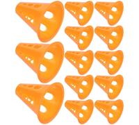 Hohopeti 20 Piezas Conos de Entrenamiento para Patinaje Plásticos Apilables y Resistentes Conos de Tráfico Color Naranja para Agilidad y Práctica Deportiva