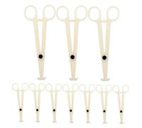 Hohopeti 20 Piezas Pinzas de Punción para Perforar Tatuajes Pinzas Triangulares Ranuradas de Precisión Herramientas Auxiliares para Piercings de Labio Nariz Oreja Vientre Cuerpo y Tabique