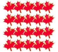 Hohopeti 20 Piezas Unidades Broches Arce Metálicos Esmaltados Pines Decorativos para Ropa Artísticas para Festivales y Diseño Canadiense Elegante