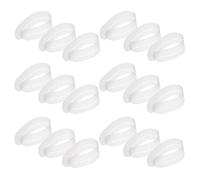 Hohopeti 20 Plantillas Protectoras Térmicas Multiperforadas para Extensiones de Cabello Espaciadores de Pegamento 30 Orificios 20 Piezas para Herramientas de Fusión y Tejido Rápido