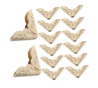 Hohopeti 200 Piezas Protector de Esquinas Metálico Vintage para Álbumes y Libros Guardia de Bordes para Scrapbooking Decoración Retro para Cuadernos y Cajas