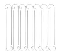 Hohopeti 25 Estacas Metálicas para Etiquetas de Plantas de Jardín Ganchos de Pastor de Hierro de 3X400 MM Soportes Colgantes Resistentes para Flores Suculentas y Macetas Exteriores Set