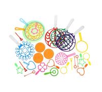 Hohopeti 28 Piezas Varitas para Pompas de Jabón de Colores Set de Herramientas para Burbujas al Aire y Seguro para Actividad Divertida y Regalo para Fiestas