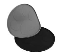 Hohopeti 2piezas Alfombrillas de Impermeables para Comedero de Mascotas con Borde Elevado para Proteger el Suelo para Perros y Gatos con Patrones de Huellas