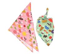 Hohopeti 2piezas Bandana De Algodón para Mascota Decoración De Fiesta Diseño De Cumpleaños